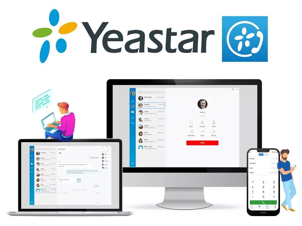 Tecnico Yeastar al lavoro